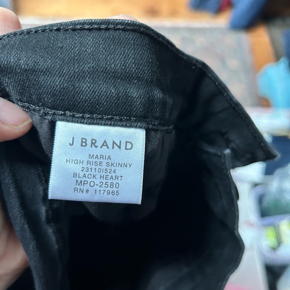 Jbrand Maria high rise super skinny  distressed jeans size 31 - Picture 9 of 10